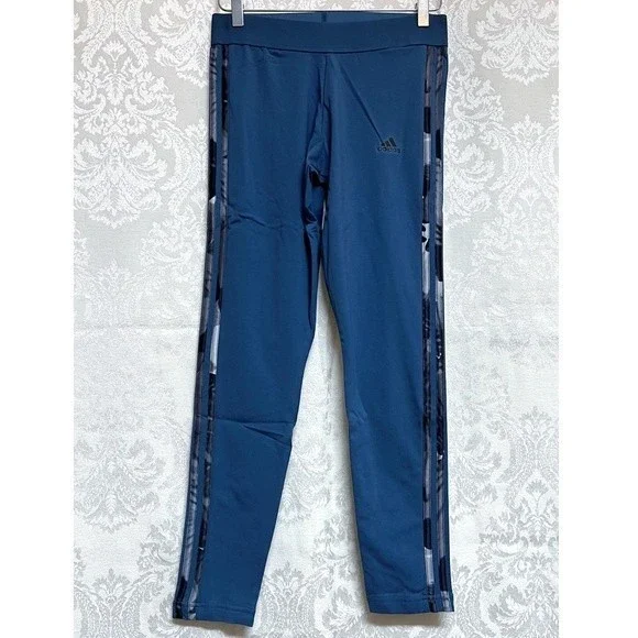 Adidas Women's NWT Essential 3-Stripe High-Waisted Leggings Size M Athleisure - Picture 2 of 7